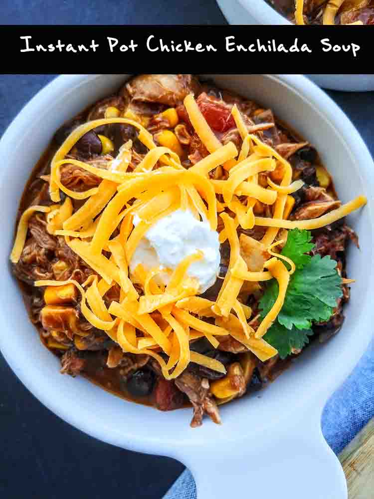 Instant Pot Chicken Enchilada Soup