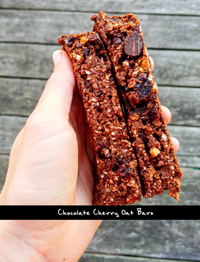 Chocolate Cherry Oat Bars