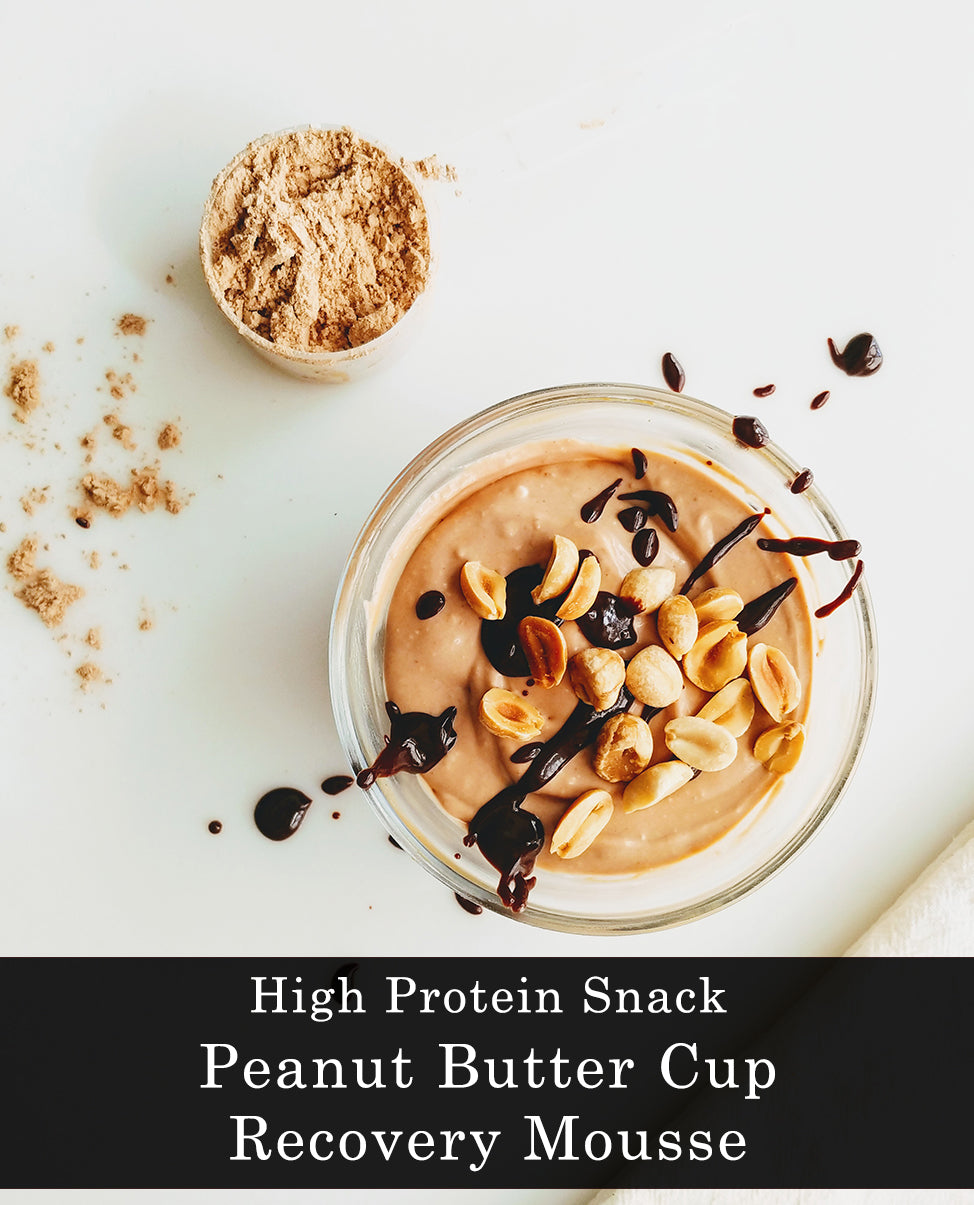High Protein Snack: Peanut Butter Cup Recovery Mousse